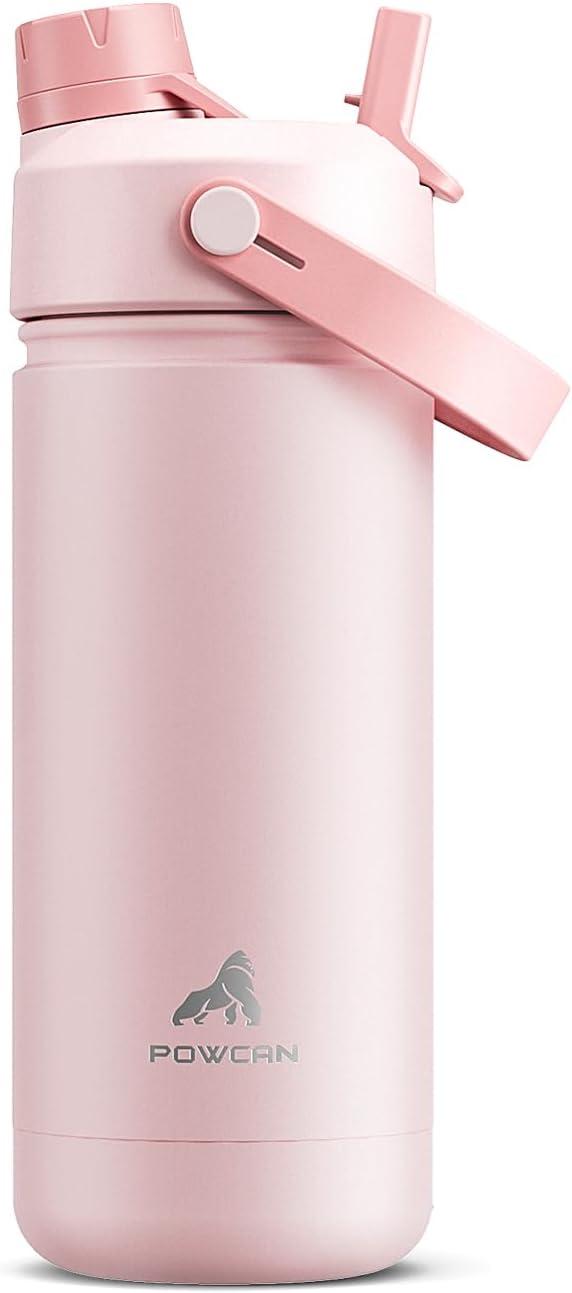 image12 oz Halloween Kids Insulated Water Bottle 2in1 Straw Spout Lid Leakproof BPAFree Keep Cold 24H Stainless Steel Cup for Party School Travel Holiday Gift for Girls Daughters Cotton BooCotton Candy