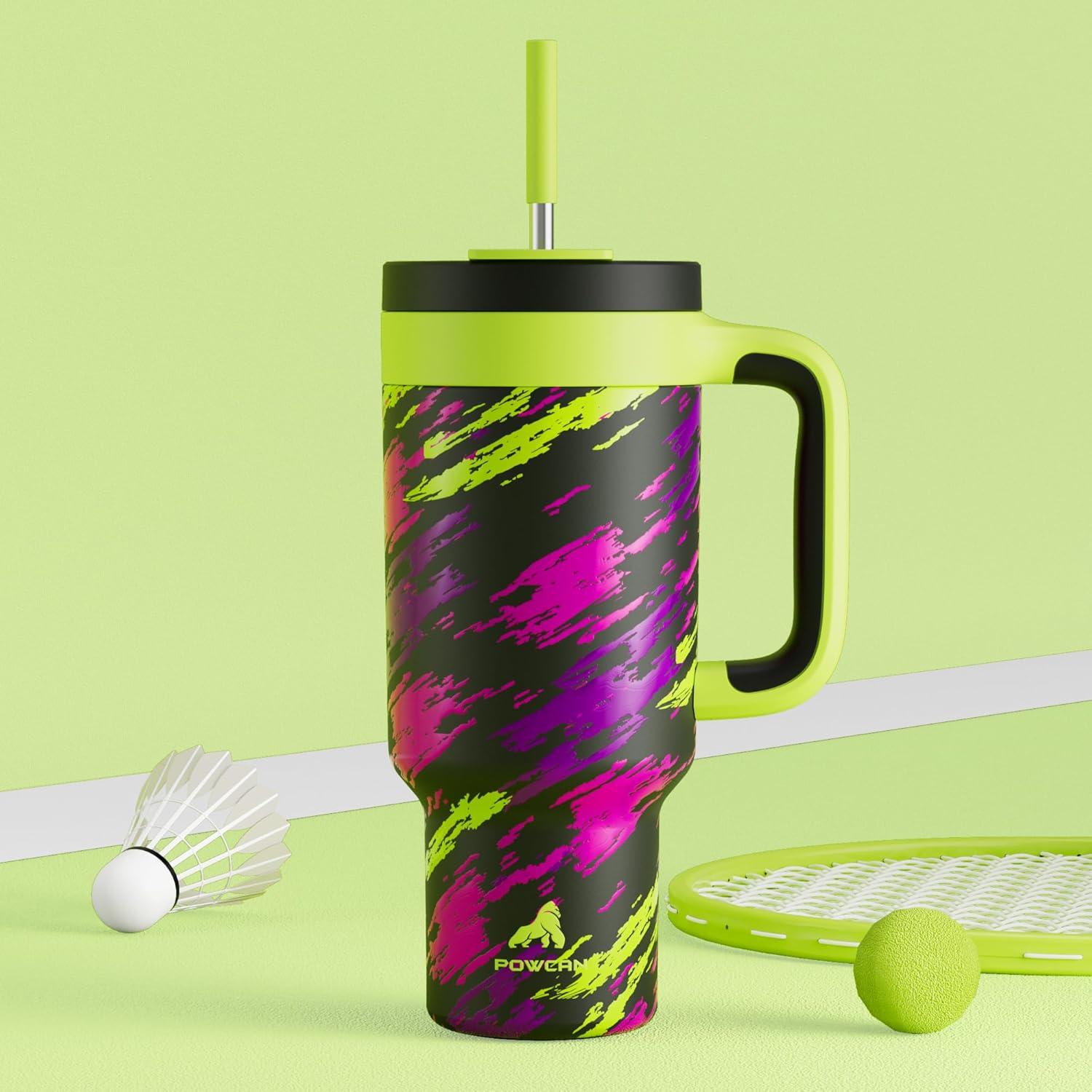 image40 oz Camo Tumbler with Handle 2in1 Straw and Sip Lid Leakproof Dishwasher Safe Insulated Stainless Steel Travel Coffee Mug Keeps Cold for 34 Hours Fits in Car Cup Holder Navy DigitalFurious Fast