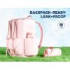 image12 oz Halloween Kids Insulated Water Bottle 2in1 Straw Spout Lid Leakproof BPAFree Keep Cold 24H Stainless Steel Cup for Party School Travel Holiday Gift for Girls Daughters Cotton BooCotton Candy