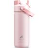image12 oz Halloween Kids Insulated Water Bottle 2in1 Straw Spout Lid Leakproof BPAFree Keep Cold 24H Stainless Steel Cup for Party School Travel Holiday Gift for Girls Daughters Cotton BooCotton Candy