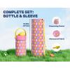 image12 oz Halloween Kids Insulated Water Bottle 2in1 Straw Spout Lid Leakproof BPAFree Keep Cold 24H Stainless Steel Cup for Party School Travel Holiday Gift for Girls Daughters Cotton BooSunny Dreamswith Carrier Bag