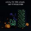 image12 oz Halloween Kids Insulated Water Bottle 2in1 Straw Spout Lid Leakproof BPAFree Keep Cold 24H Stainless Steel Cup for Party School Travel Holiday Gift for Girls Daughters Cotton BooLuminous Souls Full GlowinDark Set