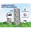image12 oz Halloween Kids Insulated Water Bottle 2in1 Straw Spout Lid Leakproof BPAFree Keep Cold 24H Stainless Steel Cup for Party School Travel Holiday Gift for Girls Daughters Cotton BooMoo Moo Cow with Carrier Bag