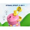 image12 oz Halloween Kids Insulated Water Bottle 2in1 Straw Spout Lid Leakproof BPAFree Keep Cold 24H Stainless Steel Cup for Party School Travel Holiday Gift for Girls Daughters Cotton BooSunny Dreamswith Carrier Bag