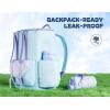 image12 oz Halloween Kids Insulated Water Bottle 2in1 Straw Spout Lid Leakproof BPAFree Keep Cold 24H Stainless Steel Cup for Party School Travel Holiday Gift for Girls Daughters Cotton BooDreamy Unicornwith Carrier Bag