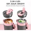 image16 oz Insulated Coffee Mug for Work 2in1 Straw Flip Lid Keep Cold 24H Fit in Car Cupholder Leakproof Stainless Steel Coffee Tumbler with Handle for Travel Outdoor Camping and Gifts DeepseaRebellion
