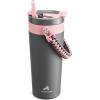 image16 oz Insulated Coffee Mug for Work 2in1 Straw Flip Lid Keep Cold 24H Fit in Car Cupholder Leakproof Stainless Steel Coffee Tumbler with Handle for Travel Outdoor Camping and Gifts DeepseaRebellion