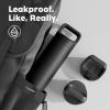 image24 oz Insulated Water Bottle for Sports 3 Lids Leakproof Keep Cold 24H Car Cupholder Friendly Stainless Steel Water Flask with Straw and Spout Caps for Gym School Work Cycling Midnight BlackMidnight Black