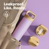 image24 oz Insulated Water Bottle for Sports 3 Lids Leakproof Keep Cold 24H Car Cupholder Friendly Stainless Steel Water Flask with Straw and Spout Caps for Gym School Work Cycling Midnight BlackVintage Lilac
