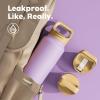 image24 oz Insulated Water Bottle for Sports 3 Lids Leakproof Keep Cold 24H Car Cupholder Friendly Stainless Steel Water Flask with Straw and Spout Caps for Gym School Work Cycling Midnight BlackVintage Lilac