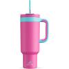 image40 oz Camo Tumbler with Handle 2in1 Straw and Sip Lid Leakproof Dishwasher Safe Insulated Stainless Steel Travel Coffee Mug Keeps Cold for 34 Hours Fits in Car Cup Holder Navy DigitalBarbie