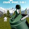 image64 oz Insulated Water Bottle for Gym 2in1 Straw Spout Lid Dual Handle Leakproof Keep Cold 36H Half Gallon Stainless Steel Water Jug for Travel Hiking Cycling Park Workout Picnic MidnightForest