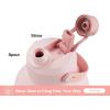 imagePOWCAN 26 oz Insulated Water Bottle with 2in1 Straw and Spout Lid Keep Cold 24H LeakProof Fits in Car Cup Holder Stainless Steel Water Bottle for Sports Travel and School Cotton CandyCotton Candy