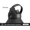 imagePOWCAN 26 oz Insulated Water Bottle with 2in1 Straw and Spout Lid Keep Cold 24H LeakProof Fits in Car Cup Holder Stainless Steel Water Bottle for Sports Travel and School Cotton CandyDark Knight