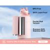 imagePOWCAN 26 oz Insulated Water Bottle with 2in1 Straw and Spout Lid Keep Cold 24H LeakProof Fits in Car Cup Holder Stainless Steel Water Bottle for Sports Travel and School Cotton CandyCotton Candy