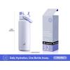 imagePOWCAN 26 oz Insulated Water Bottle with 2in1 Straw and Spout Lid Keep Cold 24H LeakProof Fits in Car Cup Holder Stainless Steel Water Bottle for Sports Travel and School Cotton CandyLupine