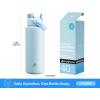 imagePOWCAN 26 oz Insulated Water Bottle with 2in1 Straw and Spout Lid Keep Cold 24H LeakProof Fits in Car Cup Holder Stainless Steel Water Bottle for Sports Travel and School Cotton CandySea Breeze