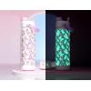 imagePOWCAN 26 oz Insulated Water Bottle with 2in1 Straw and Spout Lid Keep Cold 24H LeakProof Fits in Car Cup Holder Stainless Steel Water Bottle for Sports Travel and School Cotton CandyLuminous Flutter Luminous