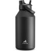 imagePOWCAN 26 oz Insulated Water Bottle with 2in1 Straw and Spout Lid Keep Cold 24H LeakProof Fits in Car Cup Holder Stainless Steel Water Bottle for Sports Travel and School Cotton CandyDark Knight
