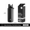 imagePOWCAN 26 oz Insulated Water Bottle with 2in1 Straw and Spout Lid Keep Cold 24H LeakProof Fits in Car Cup Holder Stainless Steel Water Bottle for Sports Travel and School Cotton CandyDark Knight
