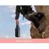imagePOWCAN 26 oz Insulated Water Bottle with 2in1 Straw and Spout Lid Keep Cold 24H LeakProof Fits in Car Cup Holder Stainless Steel Water Bottle for Sports Travel and School Cotton CandyCotton Candy
