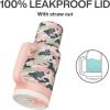 imagePOWCAN 40 oz Camo Tumbler with Handle 2in1 Straw and Sip Lid Leakproof Dishwasher Safe Insulated Travel Coffee Mug Keeps Cold for 34 Hours Fits in Car Cupholder Rose Dappled ampamp Navy Digital