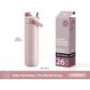 imagePOWCAN 40 oz Insulated Water Bottle with 2in1 Straw and Spout Lid Keep Cold 24H LeakProof BPAFree Double Wall Stainless Steel Water Bottle for Sports Gym Travel and School Be FreeDried Rose