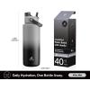 imagePOWCAN 40 oz Insulated Water Bottle with 2in1 Straw and Spout Lid Keep Cold 24H LeakProof BPAFree Double Wall Stainless Steel Water Bottle for Sports Gym Travel and School Be FreeObsidian
