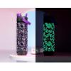 imagePOWCAN 40 oz Insulated Water Bottle with 2in1 Straw and Spout Lid Keep Cold 24H LeakProof BPAFree Double Wall Stainless Steel Water Bottle for Sports Gym Travel and School Be FreeMidnight Mirage Luminous