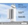 imagePOWCAN 40 oz Insulated Water Bottle with 2in1 Straw and Spout Lid Keep Cold 24H LeakProof BPAFree Double Wall Stainless Steel Water Bottle for Sports Gym Travel and School Be FreeLuminous Flutter Luminous