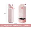 imagePOWCAN 40 oz Insulated Water Bottle with 2in1 Straw and Spout Lid Keep Cold 24H LeakProof BPAFree Double Wall Stainless Steel Water Bottle for Sports Gym Travel and School Be FreeCotton Candy