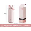 imagePOWCAN 40 oz Insulated Water Bottle with 2in1 Straw and Spout Lid Keep Cold 24H LeakProof BPAFree Double Wall Stainless Steel Water Bottle for Sports Gym Travel and School Be FreeCotton Candy