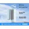 imagePOWCAN 40 oz Insulated Water Bottle with 2in1 Straw and Spout Lid Keep Cold 24H LeakProof BPAFree Double Wall Stainless Steel Water Bottle for Sports Gym Travel and School Be FreeTidal Echo