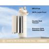 imagePOWCAN 40 oz Insulated Water Bottle with 2in1 Straw and Spout Lid Keep Cold 24H LeakProof BPAFree Double Wall Stainless Steel Water Bottle for Sports Gym Travel and School Be FreeMushie Muse