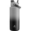 imagePOWCAN 40 oz Insulated Water Bottle with 2in1 Straw and Spout Lid Keep Cold 24H LeakProof BPAFree Double Wall Stainless Steel Water Bottle for Sports Gym Travel and School Be FreeObsidian