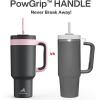 imagePOWCAN 40 oz Tumbler with Handle 2 Pack 2in1 Straw ampamp Sip Lid Leakproof Dishwasher Safe Insulated Stainless Steel Coffee Mug Keeps Cold for 34 Hours Fits in Car Cup HolderForest ampamp Rebellion