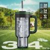 imagePOWCAN 40 oz Tumbler with Handle 2 Pack 2in1 Straw ampamp Sip Lid Leakproof Dishwasher Safe Insulated Stainless Steel Coffee Mug Keeps Cold for 34 Hours Fits in Car Cup HolderForest ampamp Glacier