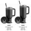 imagePOWCAN 40 oz Tumbler with Handle 2in1 Straw and Sip Lid Leakproof Dishwasher Safe Insulated Stainless Steel Travel Coffee Mug Keeps Cold for 34 Hours Fits in Car Cup Holder AgaveClouded Aspen