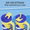 imagePOWCAN 40 oz Tumbler with Handle 2in1 Straw and Sip Lid Leakproof Dishwasher Safe Insulated Stainless Steel Travel Coffee Mug Keeps Cold for 34 Hours Fits in Car Cup Holder AgaveRise to Glory