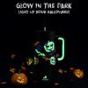 imagePOWCAN 40oz Halloween Tumbler with Handle GlowintheDark 2in1 Straw Lid Leakproof Insulated Stainless Steel Travel Coffee Mug Keeps Cold for 34 Hours Fits in Car Cup Holder Glowing Pumpkin