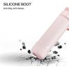 imagePOWCAN Silicone Water Bottle Boot AntiSlip and AntiNoise Protective Sleeve NonToxic and TearResistant Accessory Silicone Water Bottle Protector for Extra ProtectionCotton Candy