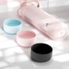 imagePOWCAN Silicone Water Bottle Boot AntiSlip and AntiNoise Protective Sleeve NonToxic and TearResistant Accessory Silicone Water Bottle Protector for Extra ProtectionCotton Candy