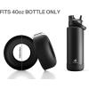 imagePOWCAN Silicone Water Bottle Boot AntiSlip and AntiNoise Protective Sleeve NonToxic and TearResistant Accessory Silicone Water Bottle Protector for Extra ProtectionDark Knight