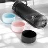 imagePOWCAN Silicone Water Bottle Boot AntiSlip and AntiNoise Protective Sleeve NonToxic and TearResistant Accessory Silicone Water Bottle Protector for Extra ProtectionDark Knight