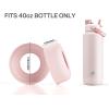 imagePOWCAN Silicone Water Bottle Boot AntiSlip and AntiNoise Protective Sleeve NonToxic and TearResistant Accessory Silicone Water Bottle Protector for Extra ProtectionCotton Candy
