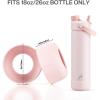 imagePOWCAN Silicone Water Bottle Boot AntiSlip and AntiNoise Protective Sleeve NonToxic and TearResistant Accessory Silicone Water Bottle Protector for Extra ProtectionCotton Candy