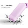 imagePOWCAN Silicone Water Bottle Boot AntiSlip and AntiNoise Protective Sleeve NonToxic and TearResistant Accessory Silicone Water Bottle Protector for Extra ProtectionMisty Lilac