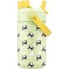 image12 oz Halloween Kids Insulated Water Bottle 2in1 Straw Spout Lid Leakproof BPAFree Keep Cold 24H Stainless Steel Cup for Party School Travel Holiday Gift for Girls Daughters Cotton BooPanda Pals