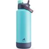imagePOWCAN 26 oz Insulated Water Bottle with 2in1 Straw and Spout Lid Keep Cold 24H LeakProof Fits in Car Cup Holder Stainless Steel Water Bottle for Sports Travel and School Cotton CandyBig Wave