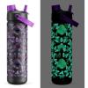 imagePOWCAN 40 oz Insulated Water Bottle with 2in1 Straw and Spout Lid Keep Cold 24H LeakProof BPAFree Double Wall Stainless Steel Water Bottle for Sports Gym Travel and School Be FreeMidnight Mirage Luminous